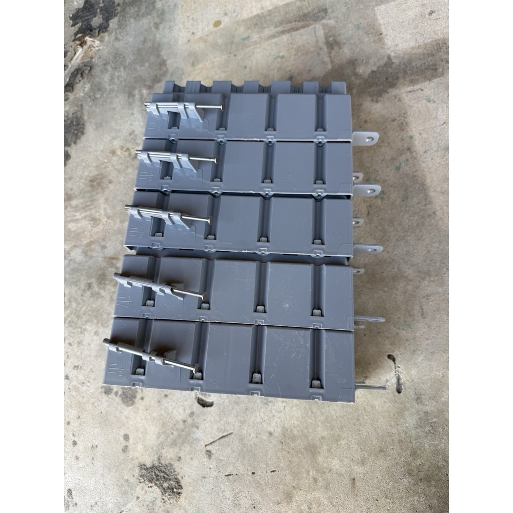 Lot (5) Pass & Seymour S4-68-RAC 4-Gang Nail-On Plastic Outlet Boxes